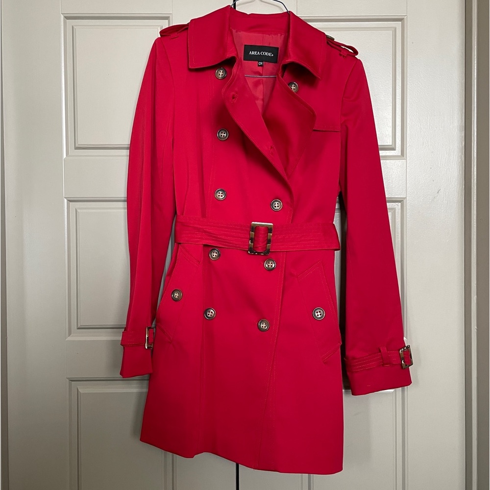 Red trench coat 🧥